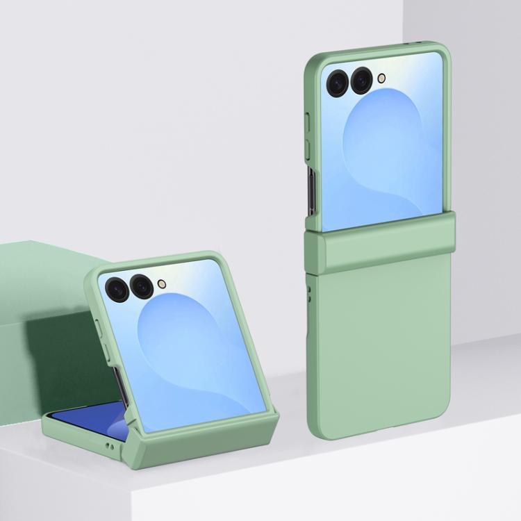Funda de PC de 3 piezas para Samsung Galaxy Z Flip7, con tacto suave y cobertura total, a prueba de golpes (verde menta)