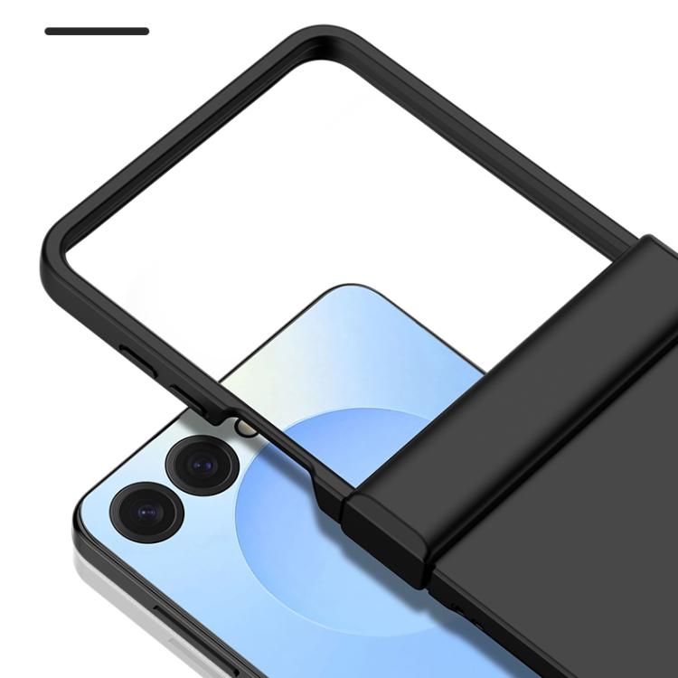 Funda de PC con 3 piezas para Samsung Galaxy Z Flip7, con tacto suave, cobertura total, a prueba de golpes (azul cielo)