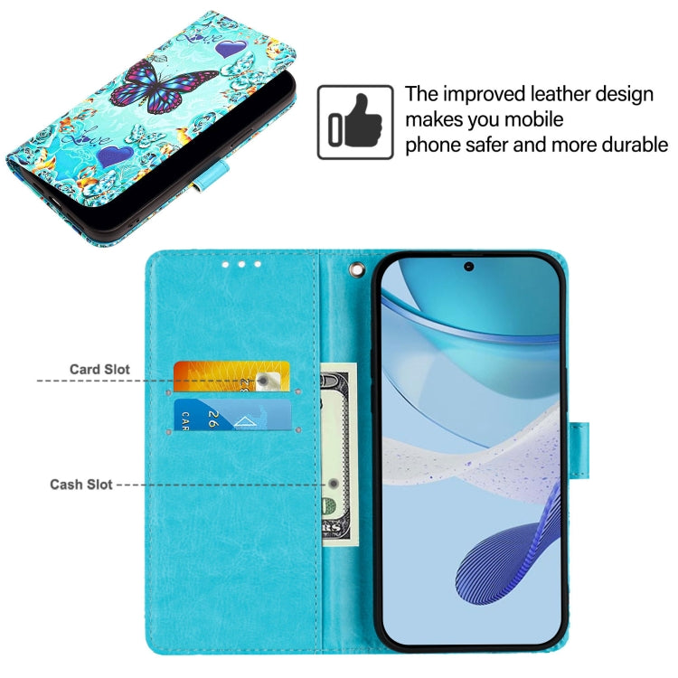Funda de Cuero para OnePlus Nord N10 5G con Patrón de Mariposa Cariñosa (Colores)