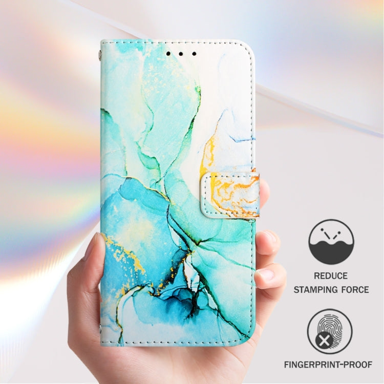 Funda de Cuero con Tapa y Diseño Mármol Pt003 para OnePlus Nord N10 5G (Verde)