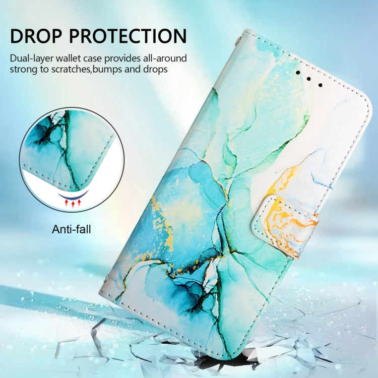 Funda de Cuero con Tapa y Diseño Mármol Pt003 para OnePlus Nord N10 5G (Verde)