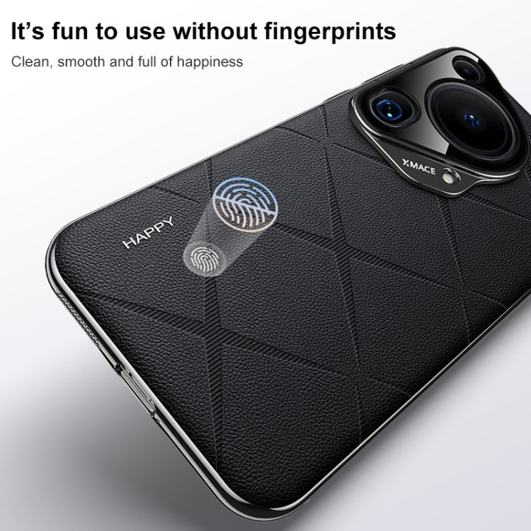 Funda de Cuero para Teléfono Huawei Mate 70 Pro (Blanca)