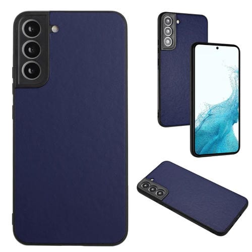 Funda para Teléfono Samsung Galaxy S22 + 5G R20 con Patrón de Cuero (Azul)