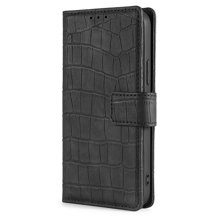 Funda de Piel con Cierre Magnético para Teléfono Itel P65 (Negra)