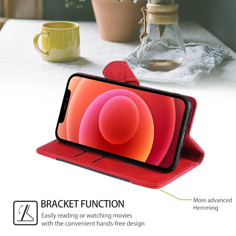 Funda de Cuero con Hebilla Magnética para Itel A50 4G (Rojo) con Tacto Agradable