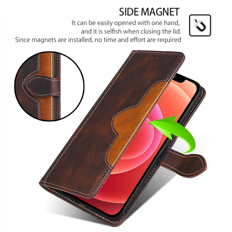 Funda de Cuero con Hebilla Magnética para Itel A50C 4G (Marrón) Tacto Piel