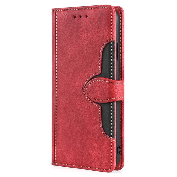 Funda de Cuero con Hebilla Magnética para Teléfono Itel A50C 4G (Rojo)