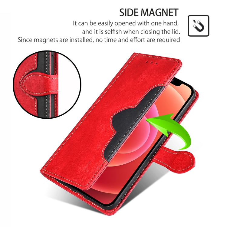 Funda de Cuero con Hebilla Magnética para Teléfono Itel A50C 4G (Rojo)