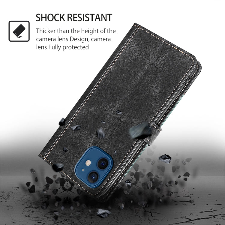 Funda de Cuero con Hebilla Magnética para Itel P65 (Negra) con Tacto Agradable