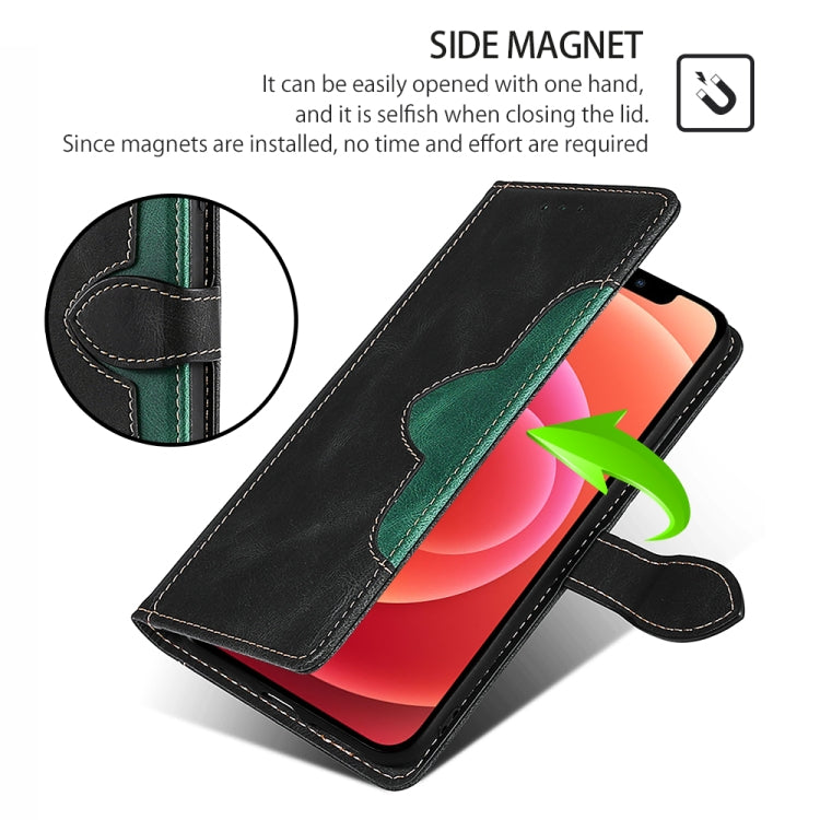 Funda de Cuero con Hebilla Magnética para Itel P65 (Negra) con Tacto Agradable