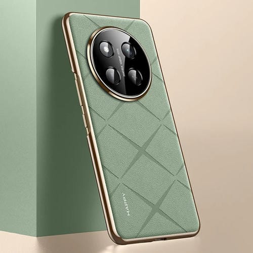 Funda de Cuero con PC para Honor X60 Pro (Verde)