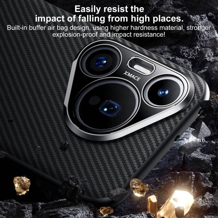 Funda para Teléfono Sulada 600D Kevlar Texture PC a Prueba de Golpes para Huawei Mate 70 (Negra)