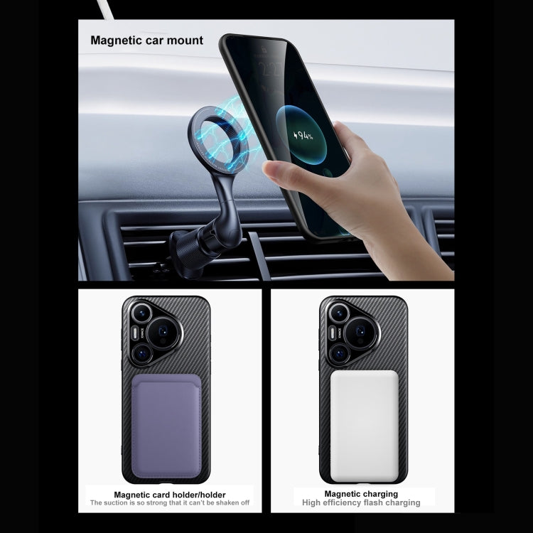 Funda para Teléfono Sulada 600D Kevlar Texture PC a Prueba de Golpes para Huawei Mate 70 (Negra)