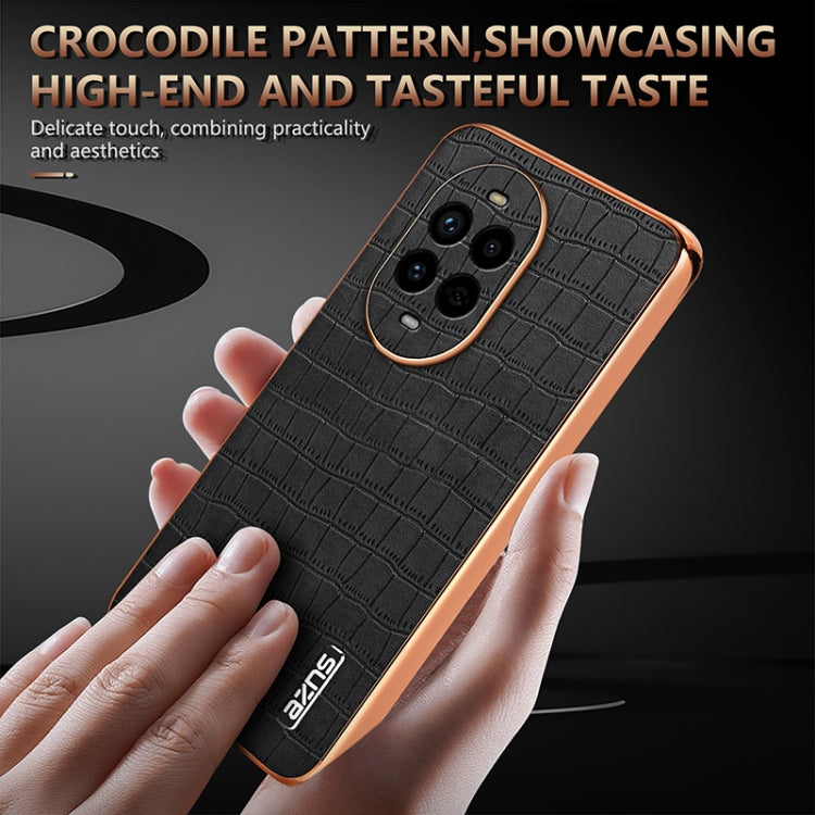 Funda para Teléfono Azns Huawei Nova 13 Pro Cobertura Total Textura Cocodrilo (Azul)