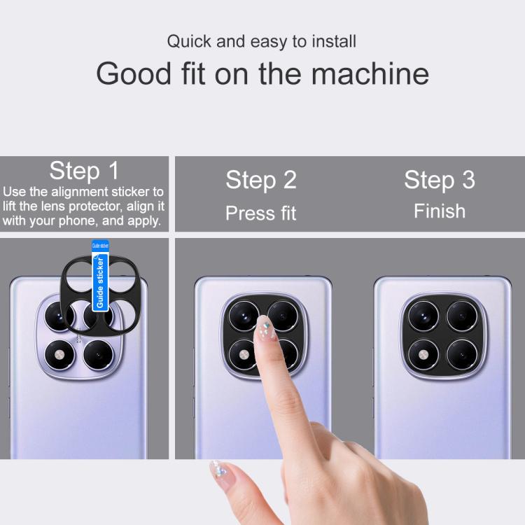 Protector de lente de cámara IMAK de metal para Redmi Note 14 Pro 4G Global