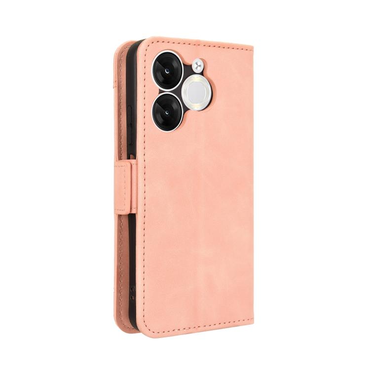Funda de Piel Becerro para Itel A80 4G con Ranuras para Tarjetas (Rosa)