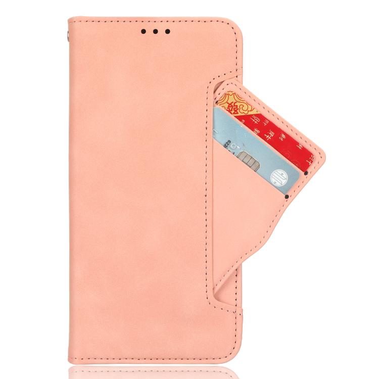 Funda de Piel Becerro para Itel A80 4G con Ranuras para Tarjetas (Rosa)