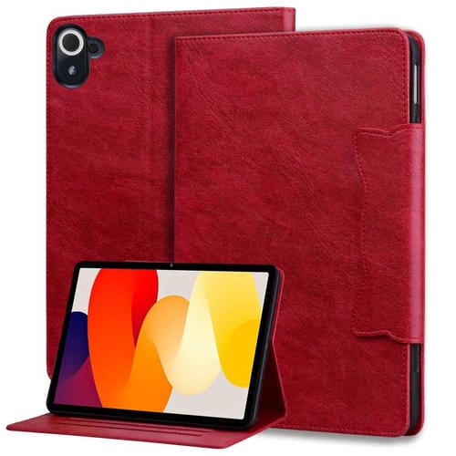 Funda de cuero con hebilla de gato para Xiaomi Redmi Pad 8.8 pulgadas 2025 (roja)