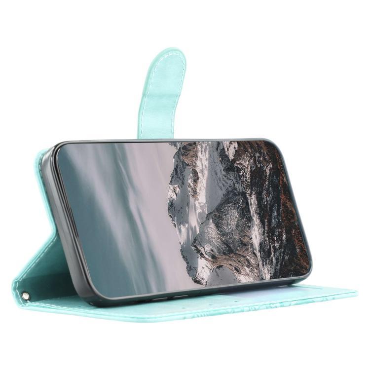 Funda de cuero con estampado de mandala solar para Redmi A5 4G (173,3 mm, verde)