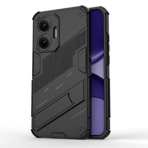 Funda 2 en 1 de PC + TPU con soporte para Redmi Turbo 4 Pro Punk Armor (negra)