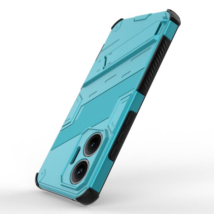 Funda 2 en 1 de PC + TPU con soporte para Redmi Turbo 4 Pro Punk Armor (azul)
