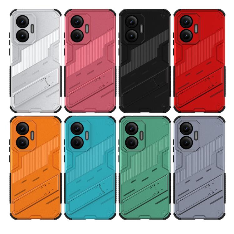 Funda 2 en 1 de PC + TPU con soporte para Redmi Turbo 4 Pro Punk Armor (azul)