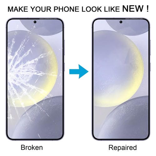 Obiettivo in vetro Schermo Esterno Frontale Samsung Galaxy S24 SM-S926B con Adesivo OCA (10 Pezzi)