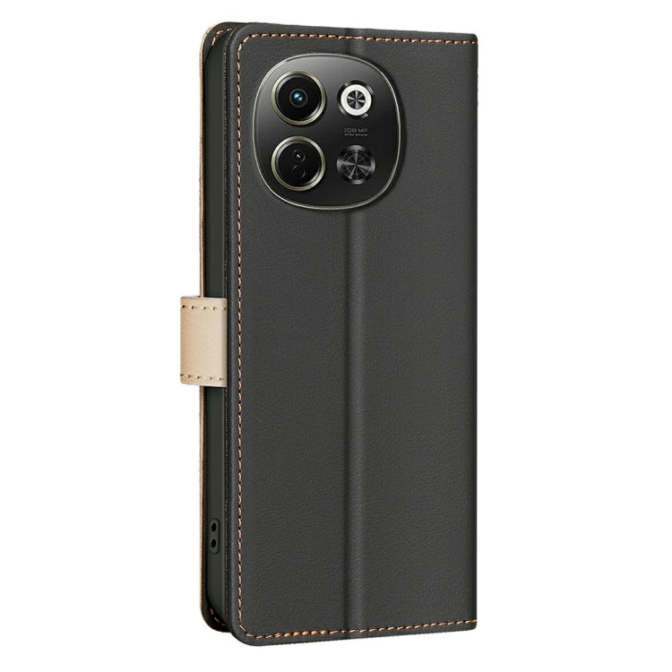 Funda de Cuero Antirrobo con Protección Rfid para Tecno Pova 6 Neo 5G y Spark 30 5G (Negro)