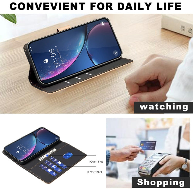 Funda de Cuero Antirrobo con Protección Rfid para Tecno Pova 6 Neo 5G y Spark 30 5G (Negro)