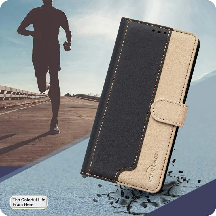 Funda de Cuero Antirrobo con Protección Rfid para Tecno Pova 6 Neo 5G y Spark 30 5G (Negro)