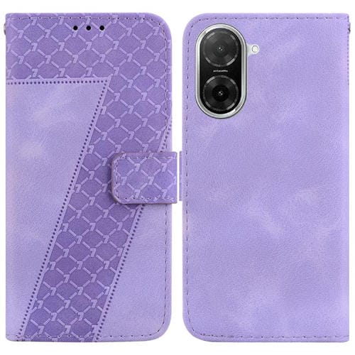 Funda de cuero con relieve de siete formas para Redmi A5 4G (171,7 mm) (morado)