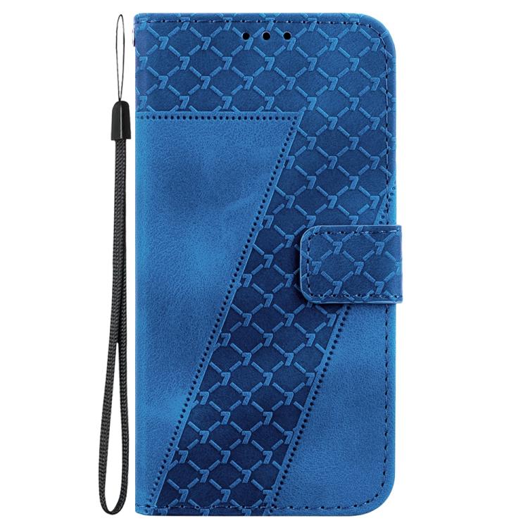 Funda de cuero con relieve de siete formas para Redmi A5 4G (171,7 mm) (azul)