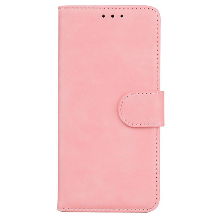 Funda de cuero con tapa para Redmi A5 4G (171,7 mm), color puro y tacto suave (rosa)