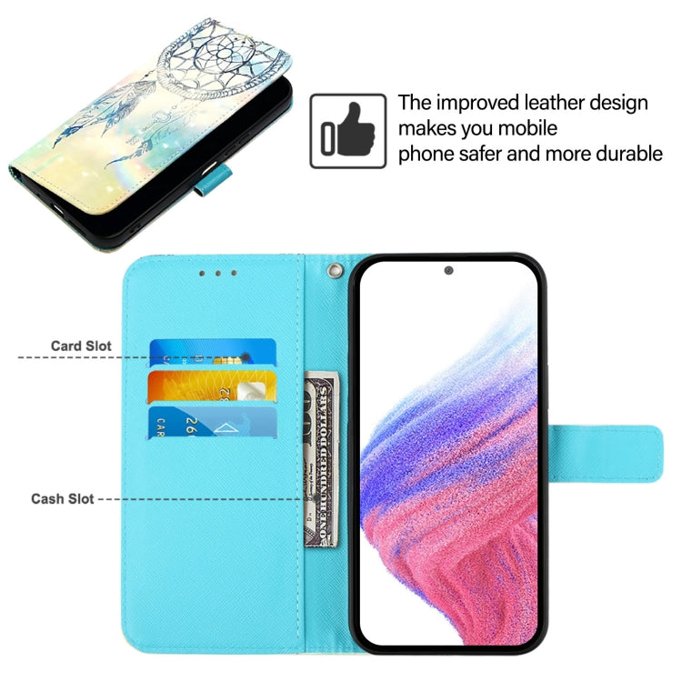 Funda de Cuero con Tapa Horizontal y Pintura 3D para Oukitel C57S (Dream Wind Chimes)