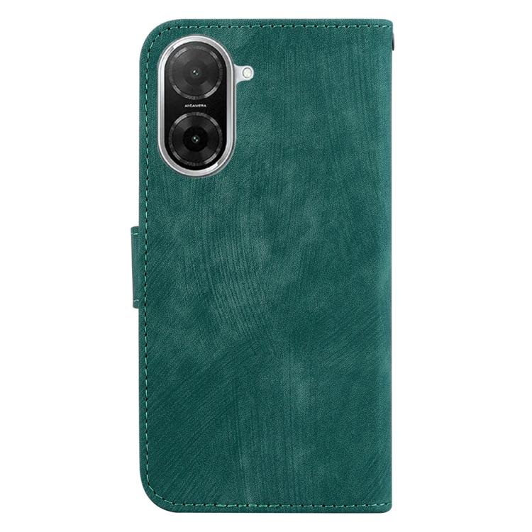 Funda de cuero con relieve de tigre pequeño para Redmi A5 4G (171,7 mm) (verde)