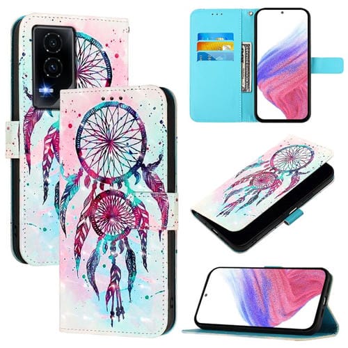 Funda de Cuero con Tapa Horizontal y Pintura 3D para Honor GT (Campanas de Viento)