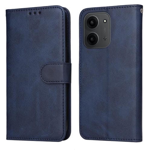 For Redmi 15C 4G 171.5mm / Xiaomi Poco C85 4G Classic Calf Texture Flip Leather Phone Case(Blue)