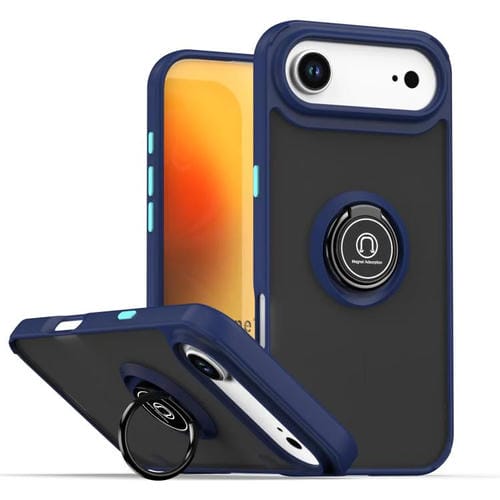 Funda de TPU + PC con aro para iPhone 17 Air Q Shadow 1 Series (azul rey)