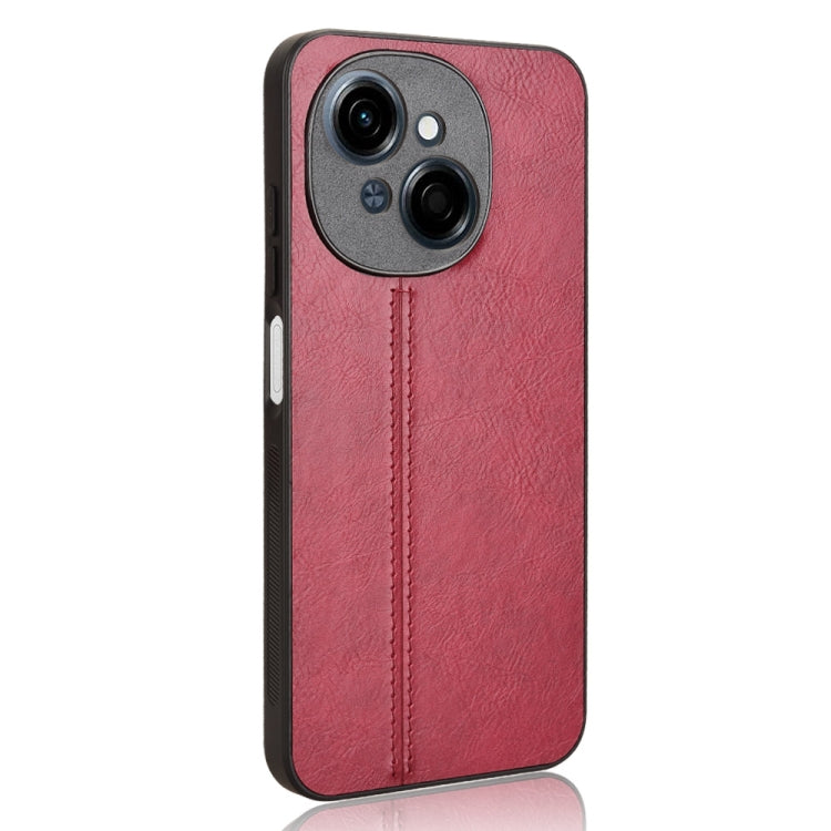 Funda para Teléfono Tecno Spark Go 1 con Patrón de Vaca (Rojo)