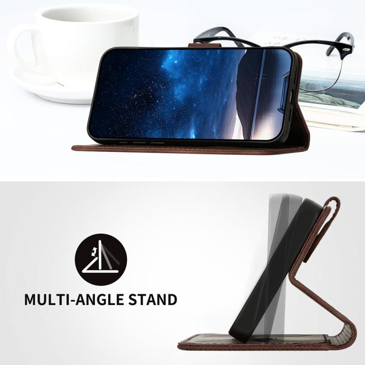 Funda de Cuero para Infinix Hot 20 4G con Diseño de Mariposa en Relieve y Cordón (Café)