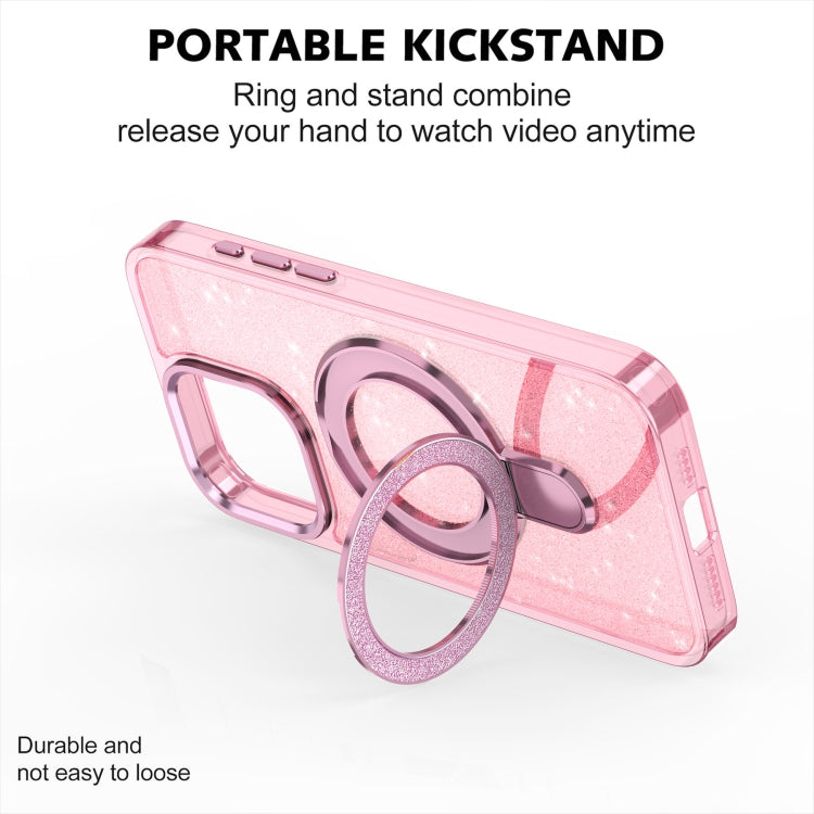 Funda para Teléfono Magsafe con Soporte de Anillo para iPhone 11 (Morado)