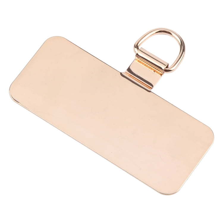 Junta de Fijación para Cordón de Teléfono Móvil Metal Rectangular (Dorado)