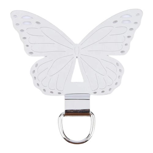 Junta de Fijación para Cordón de Teléfono Móvil Metal Forma de Mariposa (Plateada)