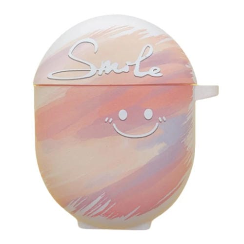Estuche TPU Esmerilado Smile Clouds para Auriculares Redmi Buds 4 (Rosa)