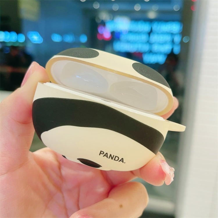 Estuche TPU Esmerilado con Parte Trasera Panda para Auriculares Redmi Buds 5 (Negro y Gris)