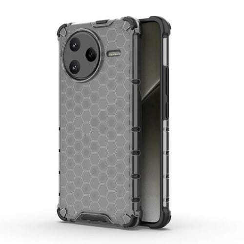 Funda Antigolpes con Diseño de Panal para Redmi K80 Pro/Poco F7 Ultra (Negra)