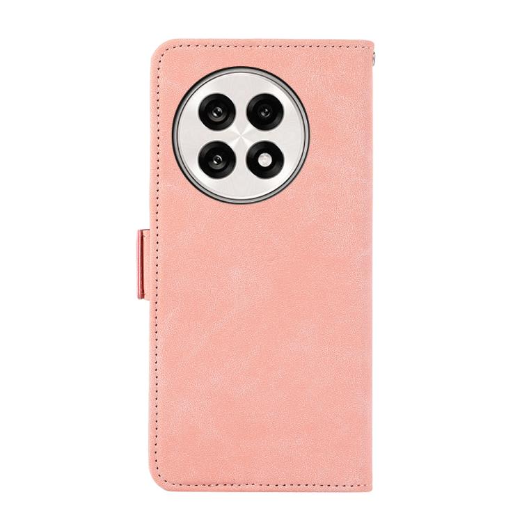 Funda de Cuero Abeel con Imán Rfid y Diseño Esmerilado para OnePlus 13R Global (Rosa)
