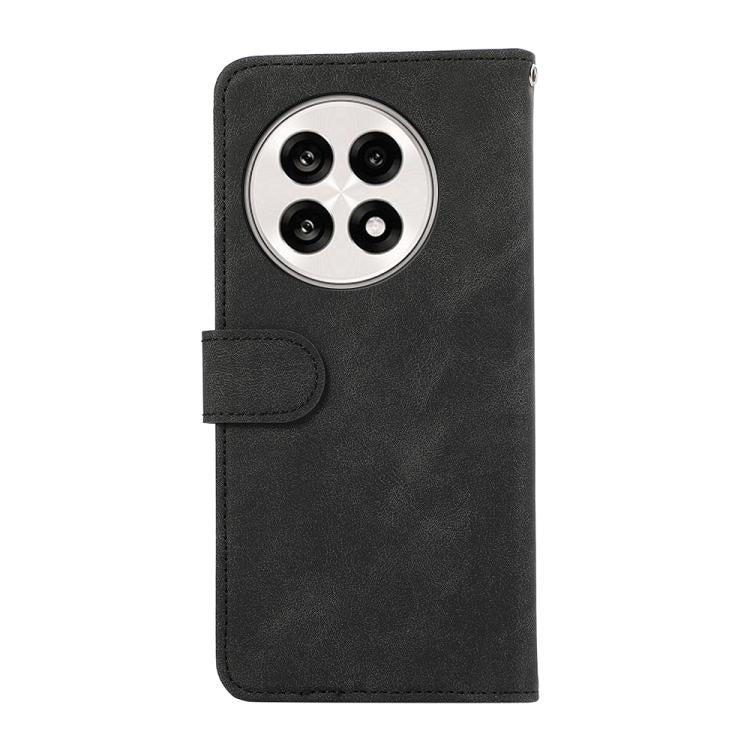 Funda de Cuero Abeel con Bloqueo de Color para OnePlus 13R Global (Negro y Verde)