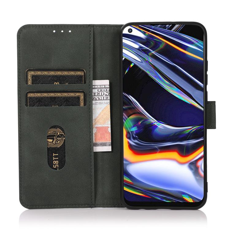 Funda de cuero con textura mate KHAZNEH para Samsung Galaxy A07 5G (verde)