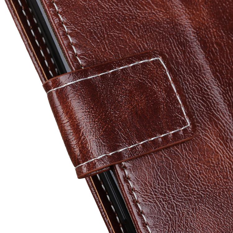 Funda de cuero con textura retro de caballo loco para Samsung Galaxy A17 5G (marrón)